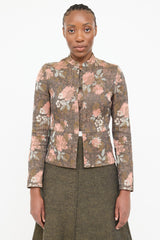 Dries Van Noten Multi Floral Woven Blazer