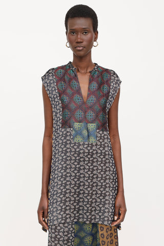 Dries Van Noten Brocade Patterned Top