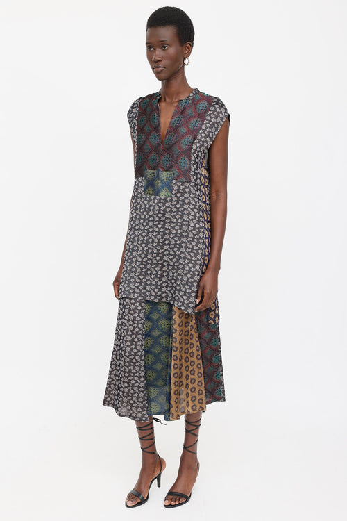 Dries Van Noten Brocade Patterned Skirt