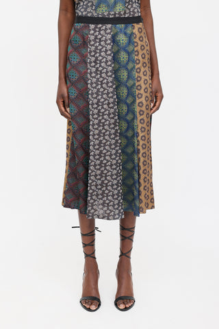 Dries Van Noten Brocade Patterned Skirt