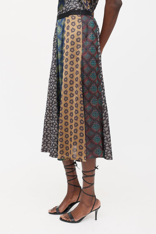Dries Van Noten Brocade Patterned Skirt