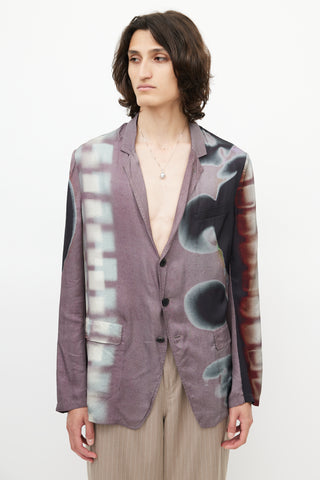Dries Van Noten x Len Lye Purple & Multicolour Blazer
