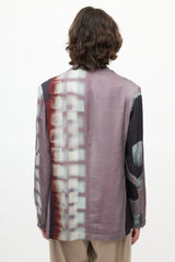 Dries Van Noten x Len Lye Purple & Multicolour Blazer