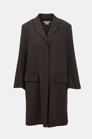 Dries Van Noten 1998 Wool Three Button Coat