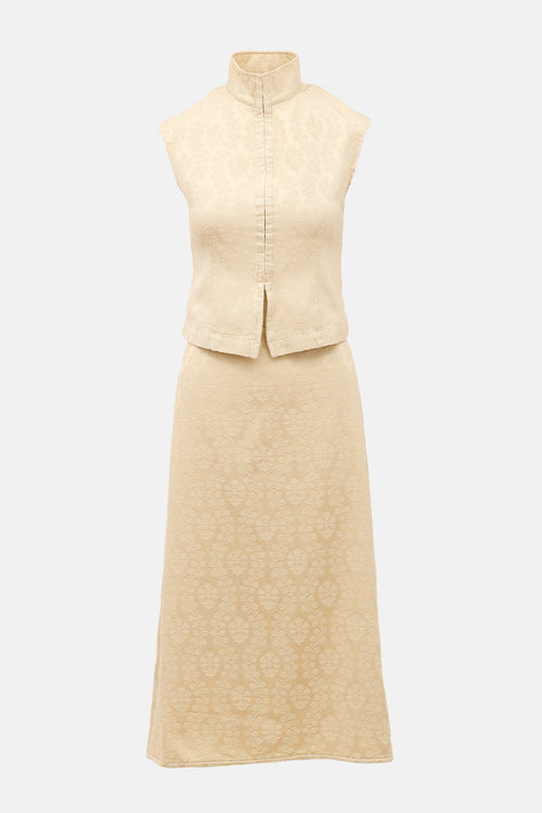 Dries Van Noten 1999 Brocade Co-Ord Set