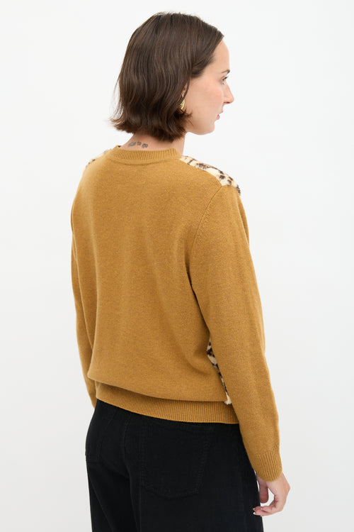 Dries Van Noten Fuzzy Printed Sweater