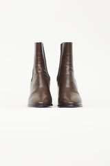 Dries Van Noten Brown & Black Leather Chelsea Boot