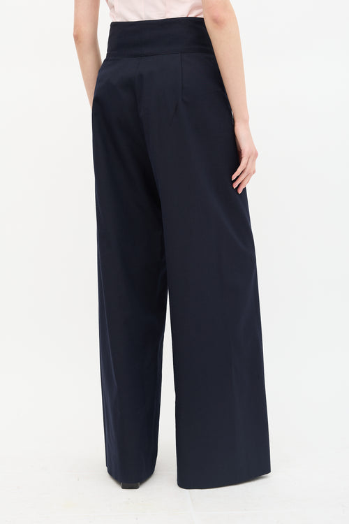 Dries Van Noten Button Flap Wide Leg Trouser