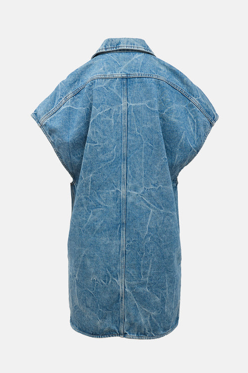 Dries Van Noten Denim Vassie Long Vest