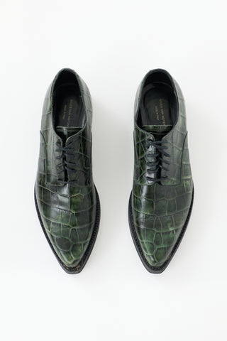 Dries Van Noten Embossed Leather Derby