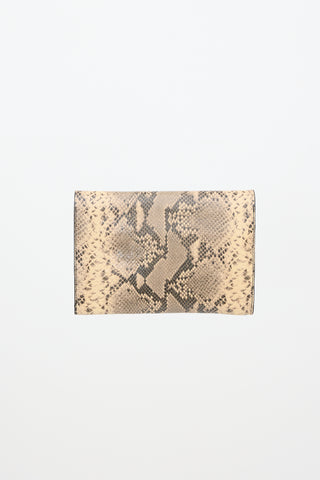 Dries Van Noten Embossed Leather Printed Clutch