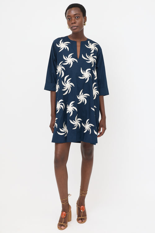 Dries Van Noten Floral Embroidered Tunic Dress