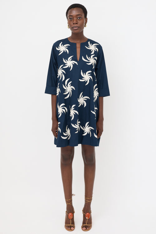 Dries Van Noten Floral Embroidered Tunic Dress