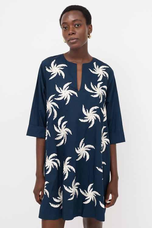 Dries Van Noten Floral Embroidered Tunic Dress