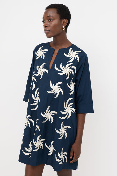 Dries Van Noten Floral Embroidered Tunic Dress