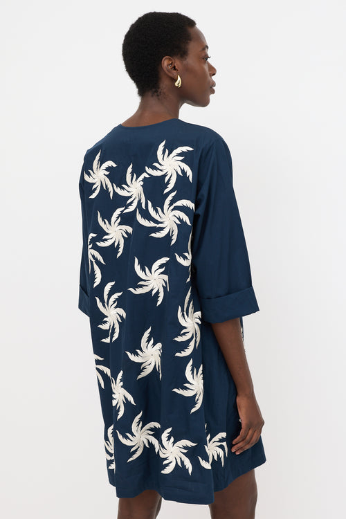 Dries Van Noten Floral Embroidered Tunic Dress