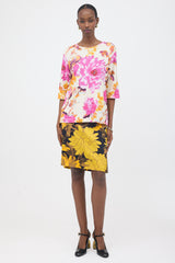 Dries Van Noten Floral Half Sleeve T-Shirt