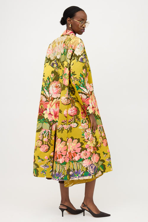 Dries Van Noten Floral Jacquard Coat