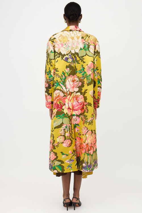 Dries Van Noten Floral Jacquard Coat