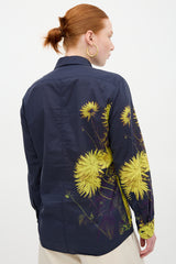 Dries Van Noten Floral Print Button Up Shirt
