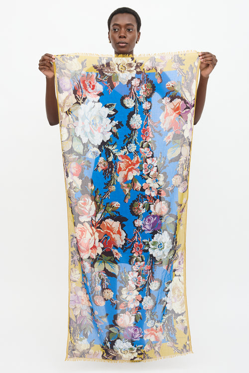 Dries Van Noten Floral Print Scarf