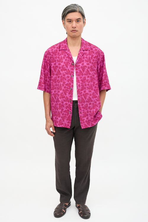 Dries Van Noten Floral Printed Shirt