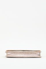 Dries Van Noten Silver & Gold Leaf Brocade Clutch