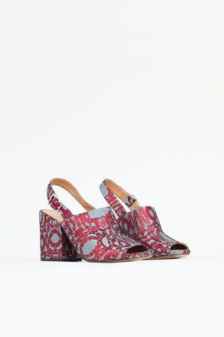 Dries Van Noten Jacquard Slingback Sandal