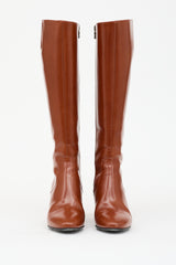 Dries Van Noten Leather Knee High Boot