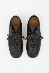 Dries Van Noten Leather Lace Up Sneaker