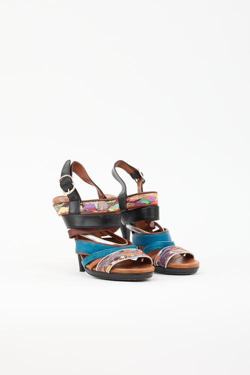 Dries Van Noten Leather Multi Strap Sandal