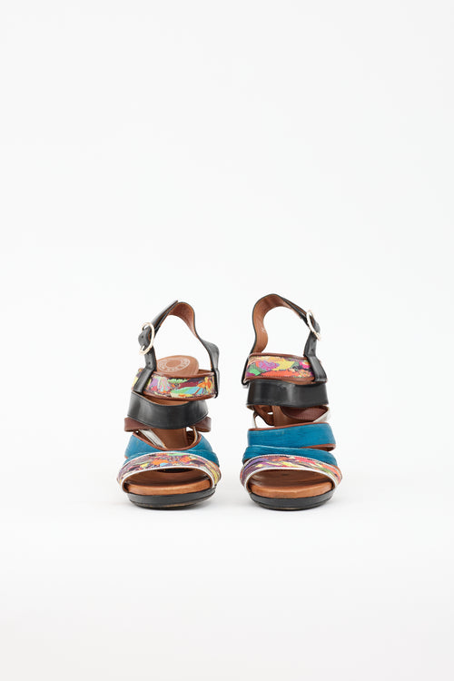 Dries Van Noten Leather Multi Strap Sandal