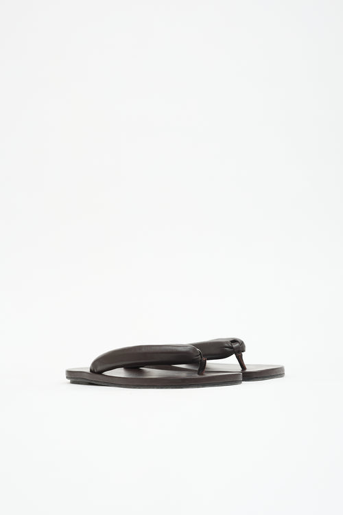 Dries Van Noten Leather Thong Strap Sandal