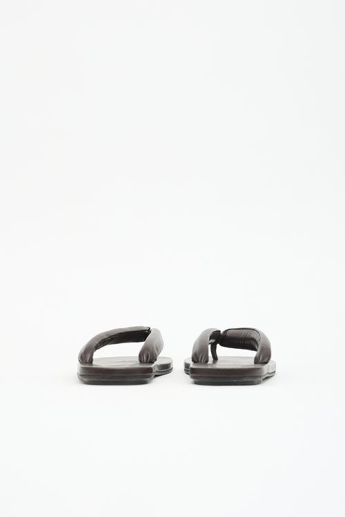Dries Van Noten Leather Thong Strap Sandal
