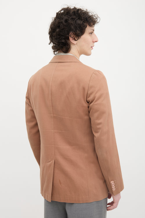 Dries Van Noten Linen Notched Blazer