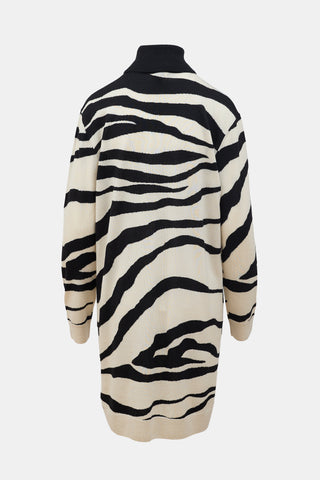 Dries Van Noten Merino Wool Patterned Dress