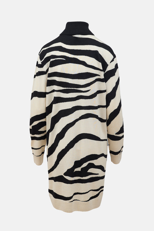 Dries Van Noten Merino Wool Patterned Dress