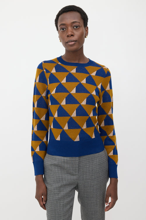 Dries Van Noten Merino Wool & Metallic Sweater