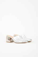 Dries Van Noten Metallic Leather Mule