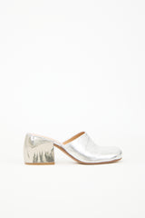 Dries Van Noten Metallic Leather Mule