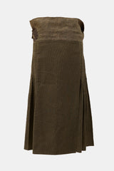 Dries Van Noten Ottoman Pleated Wrap Skirt