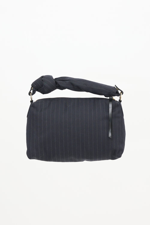 Dries Van Noten Padded Pinstripe Bag