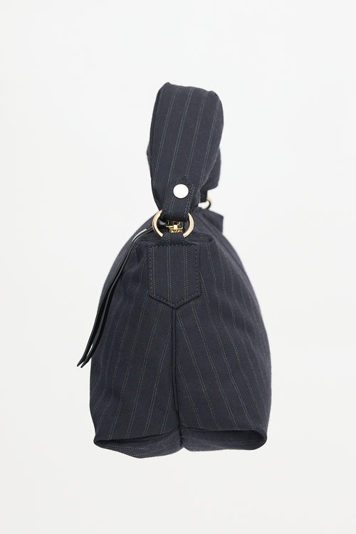 Dries Van Noten Padded Pinstripe Bag