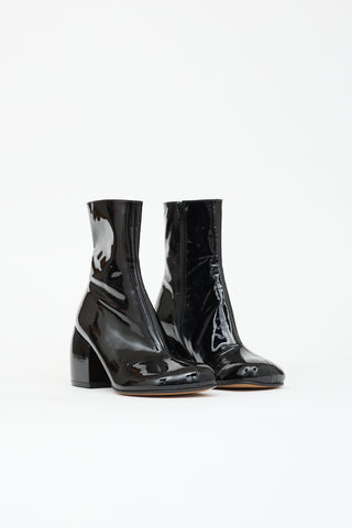 Dries Van Noten Patent Ankle Boot