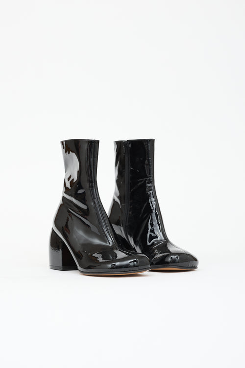 Dries Van Noten Patent Ankle Boot