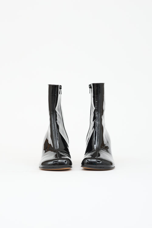 Dries Van Noten Patent Ankle Boot