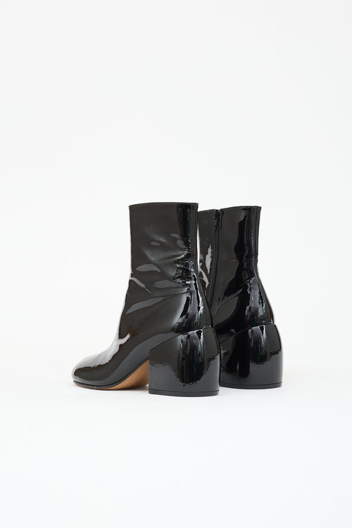 Dries Van Noten Patent Ankle Boot