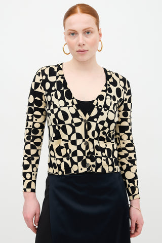 Dries Van Noten Geometric Knit Cardigan