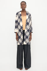 Dries Van Noten Plaid Duster Coat