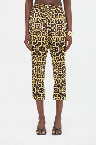 Dries Van Noten Printed Tapered Trousers
